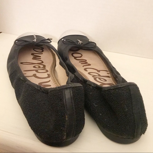 Sam Edelman Fairleigh Leather Cap Toe Ballet Flats - Picture 6 of 12